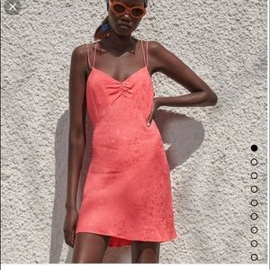 Really cute coral Zara sundress